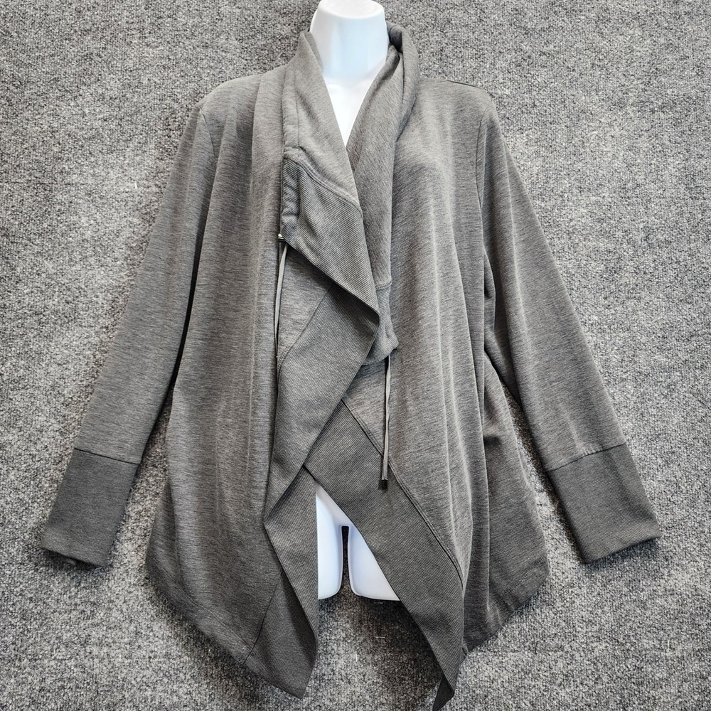 Chico's Zenergy Women's Drape Front Cardigan Athleisure Travel Soft Size 3